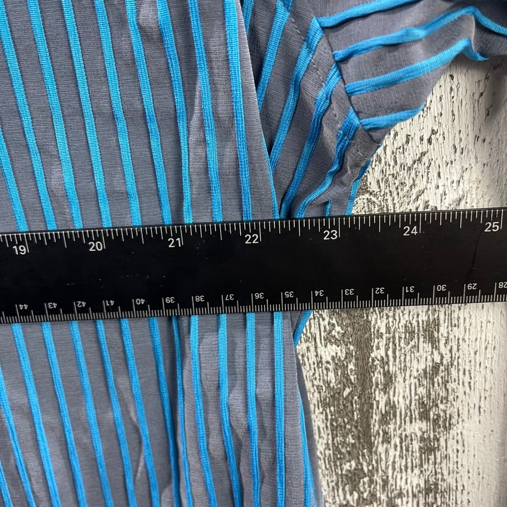 Luchiano Visconti Shirt Men's XXL Button Down Striped Paisley Flip Cuff NWT - Picture 10 of 11